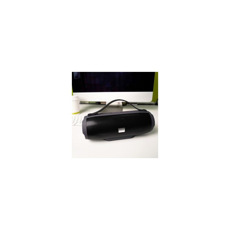 BOCINA PORTATIL BLUETOOTH DE PLASTICO ACABADO RUBBER
