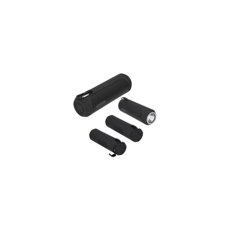 BOCINA PORTATIL BLUETOOTH DE PLASTICO ACABADO RUBBER