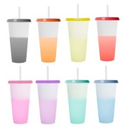 VASO DE PLASTICO CON ACABADO FROST