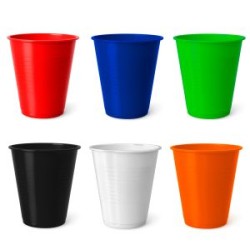 VASO PLASTICO DE COLOR SOLIDO 500 ml