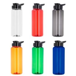 Cilindro plástico con tapa enroscable, asa y boquilla