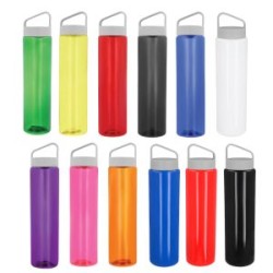 Cilindro de plástico con tapa enroscable y cuerpo de color