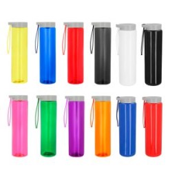 Cilindro de plástico de una pared con tapa enroscable y cinta de silicón