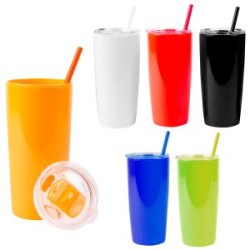 TERMO DE PLASTICO CON DOBLE PARED