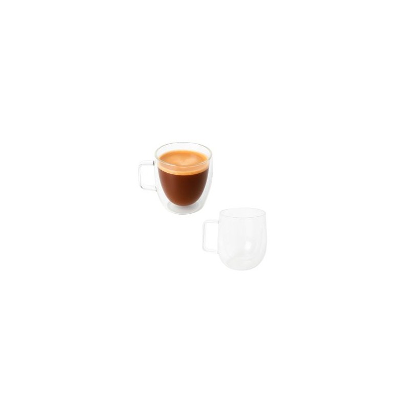 TAZA DE VIDRIO CON DOBLE PARED.