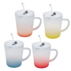 TAZA  CONICA DE CRISTAL 400  ml.  PARA SUBLIMAR