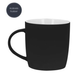TAZA DE CERAMICA CON ACABADO RUB.