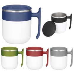 TAZA CON DOBLE PARED DE ACERO INOXIDABLE, 360 ml