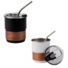 VASO DE ACERO INOXIDABLE CON TAPA