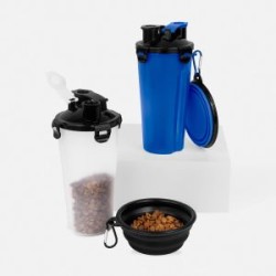 VASO PARA  PORTATIL 2 EN 1 PARA MASCOTAS