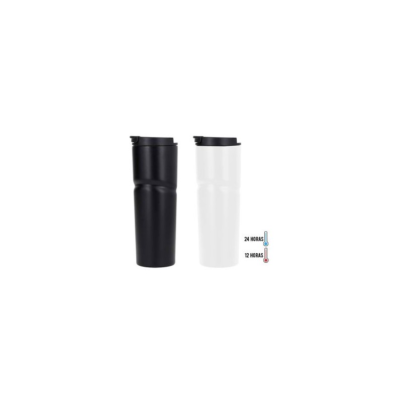 Termo insulado al vacío, doble pared acero inoxidable