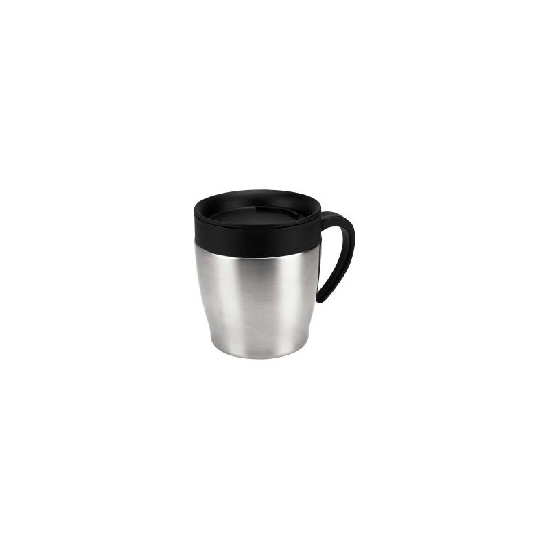 TAZA METALICA CON TAPA 11 oz
