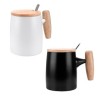 TAZA DE PORCELANA CON TAPA 11 oz