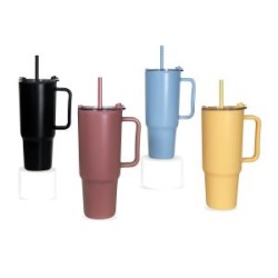 Taza doble pared de plástico