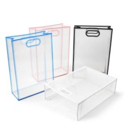 Bolsa de PVC con fuelle