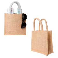 BOLSA DE YUTE DE 220 G/M², CON ASAS DE ALGODÓN.