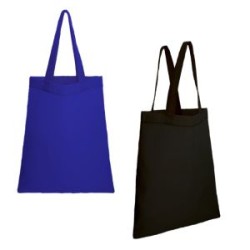 BOLSA  DE ALGODÓN COSIDA CON ASAS.