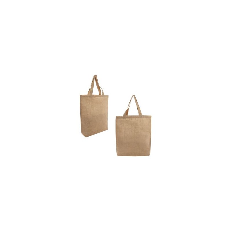 BOLSA DE LONETA LAMINADA CON YUTE DE 1 COMPARTIMENTO