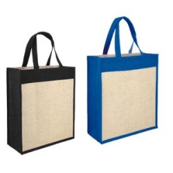 BOLSA DE YUTE CON FUELLE Y ASAS