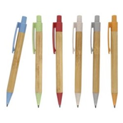 BOLIGRAFO DE BAMBU CON CLIP