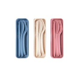 SET DE CUBIERTOS PORTATIL MATERIAL ECO-FRIENDLY