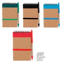 LIBRETA ECOLOGICA 70 HOJAS DE RAYA CON PLUMA