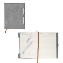 AGENDA DIARIA - SIN FECHAS - CON BOLIGRAFO -  (16.5 X 21 CM)