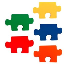 SQUISHY EN FORMA DE PIEZA DE ROMPECABEZAS.