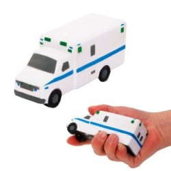 ANTIESTRES EN FORMA DE AMBULANCIA.