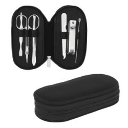 SET DE MANICURE EN ESTUCHE TIPO GAMUZA